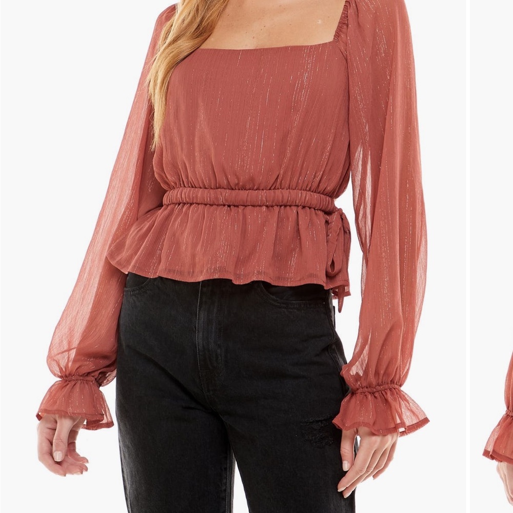 Women's Rust Long Sleeve Top